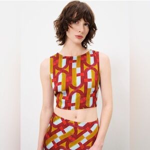 🇫🇷FRNCH - LOLA MULTICOLOURED TOP NWOT